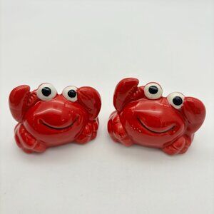 Cracker Barrel Salt Pepper Shakers, Crabs Ocean UNUSED Kitchen Table Home Decor